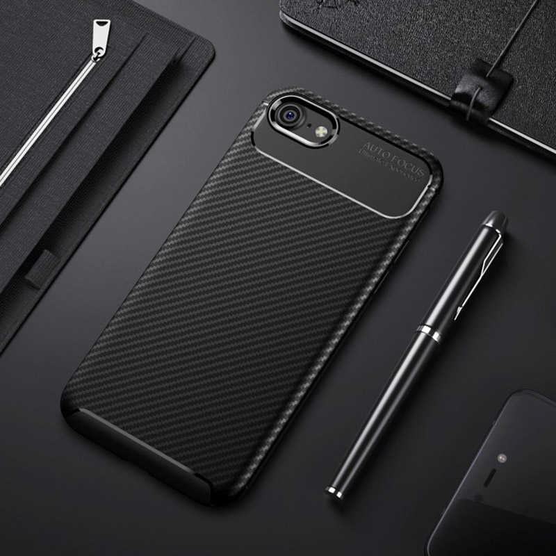Apple iPhone 7 Kılıf Zore Negro Silikon Kapak Siyah