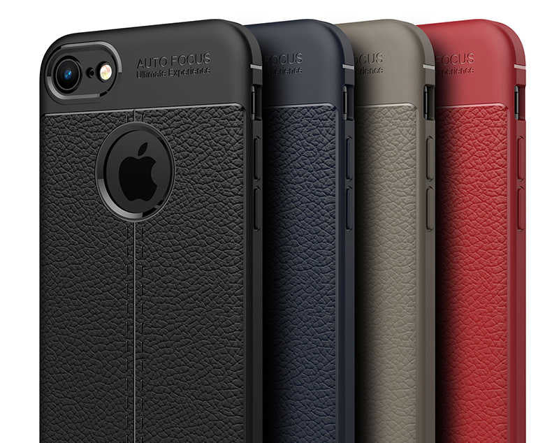 Apple iPhone 7 Kılıf Zore Niss Silikon Kapak Siyah