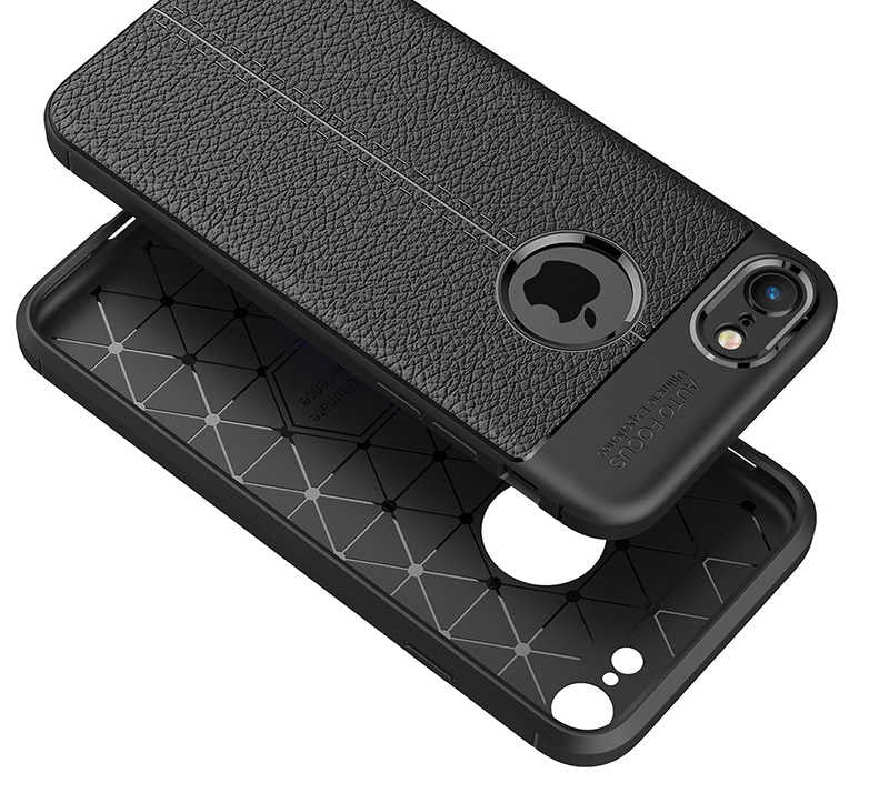 Apple iPhone 7 Kılıf Zore Niss Silikon Kapak Lacivert