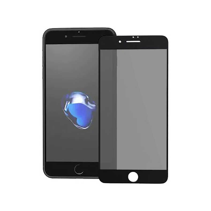 Apple iPhone 7 Plus Hayalet Ekran Koruyucu Davin Privacy Mat Seramik Ekran Filmi Beyaz