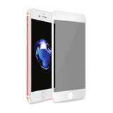 Apple iPhone 7 Plus Hayalet Ekran Koruyucu Davin Privacy Mat Seramik Ekran Filmi Beyaz