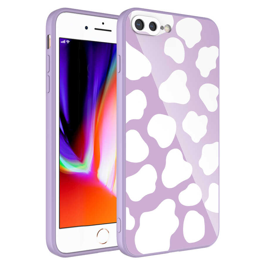 Apple iPhone 7 Plus Kılıf Kamera Korumalı Desenli Sert Silikon Zore Epoksi Kapak NO6
