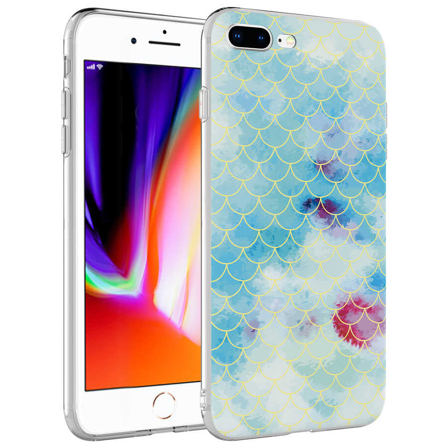 Apple iPhone 7 Plus Kılıf Zore Bella Kapak Mavi