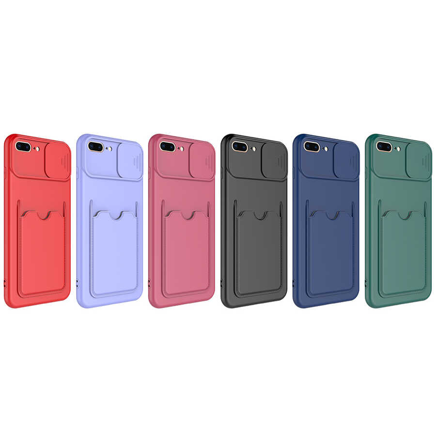 Apple iPhone 7 Plus Kılıf Zore Kartix Kapak Lila