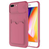 Apple iPhone 7 Plus Kılıf Zore Kartix Kapak Koyu Mor
