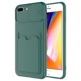 Apple iPhone 7 Plus Kılıf Zore Kartix Kapak Koyu Yeşil