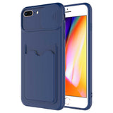 Apple iPhone 7 Plus Kılıf Zore Kartix Kapak Lacivert