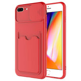 Apple iPhone 7 Plus Kılıf Zore Kartix Kapak Kırmızı
