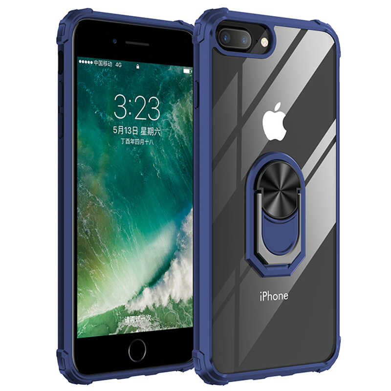 Apple iPhone 8 Plus Kılıf Zore Mola Kapak Lacivert