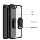 Apple iPhone 8 Plus Kılıf Zore Mola Kapak Lacivert
