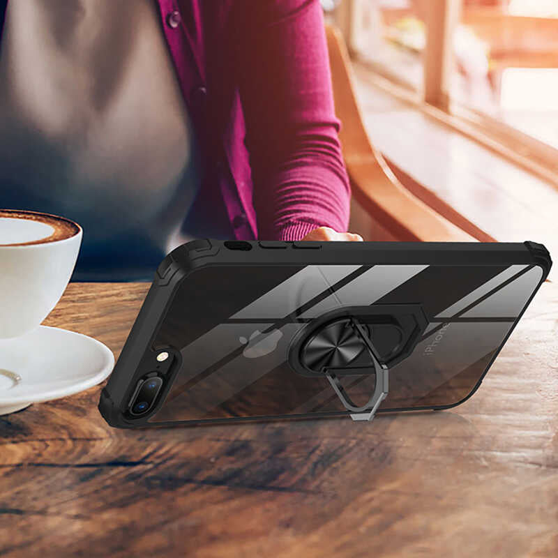 Apple iPhone 8 Plus Kılıf Zore Mola Kapak Lacivert