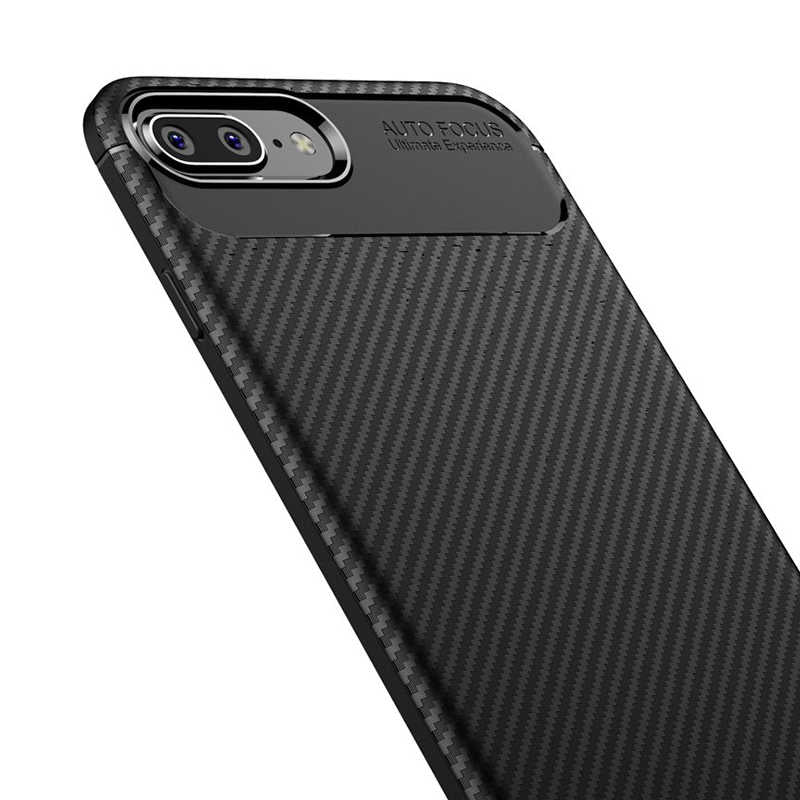 Apple iPhone 7 Plus Kılıf Zore Negro Silikon Kapak Lacivert