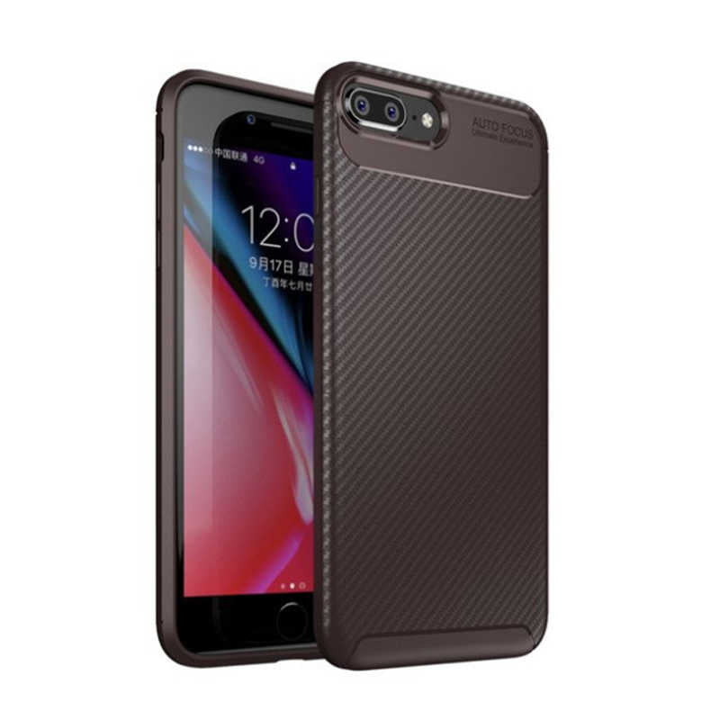 Apple iPhone 7 Plus Kılıf Zore Negro Silikon Kapak Lacivert