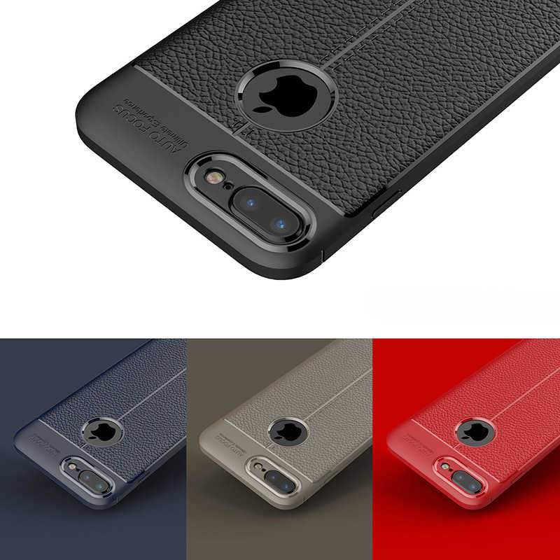 Apple iPhone 7 Plus Kılıf Zore Niss Silikon Kapak Lacivert