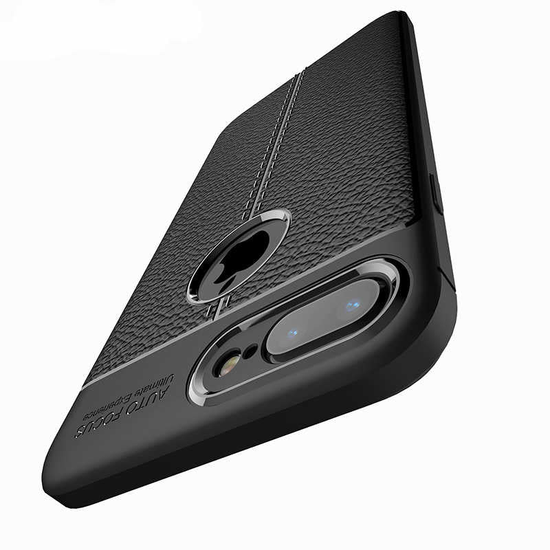 Apple iPhone 7 Plus Kılıf Zore Niss Silikon Kapak Lacivert