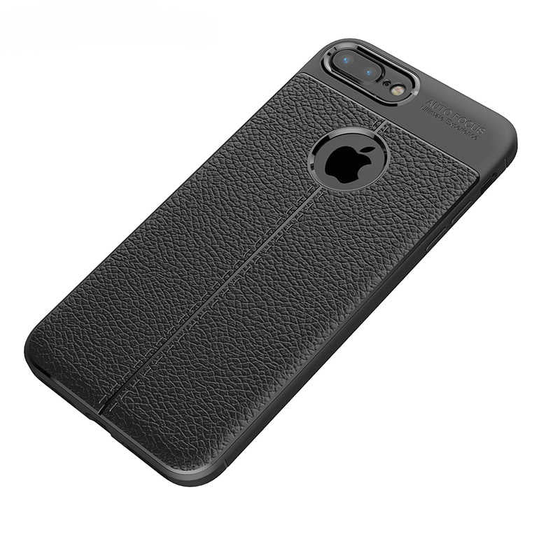 Apple iPhone 7 Plus Kılıf Zore Niss Silikon Kapak Lacivert