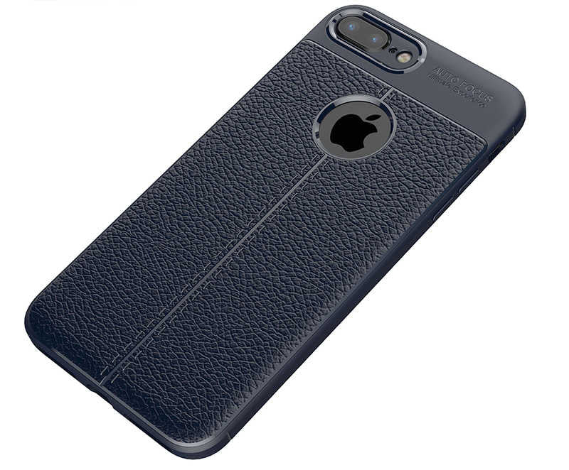 Apple iPhone 7 Plus Kılıf Zore Niss Silikon Kapak Lacivert