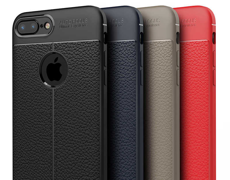 Apple iPhone 7 Plus Kılıf Zore Niss Silikon Kapak Lacivert