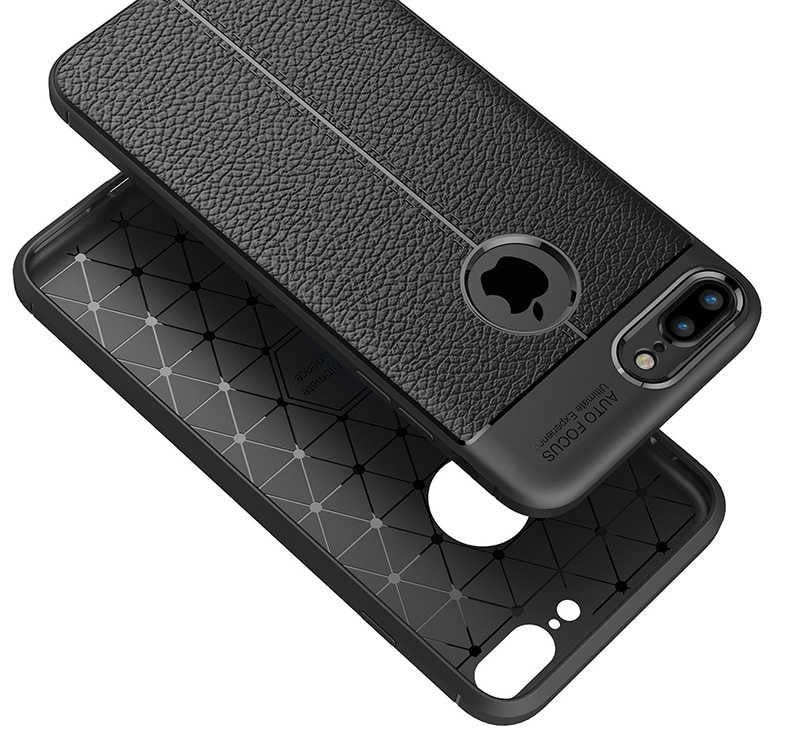 Apple iPhone 7 Plus Kılıf Zore Niss Silikon Kapak Lacivert