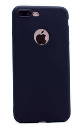 Apple iPhone 7 Plus Kılıf Zore Premier Silikon Kapak Lacivert