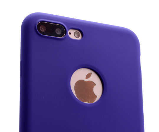 Apple iPhone 7 Plus Kılıf Zore Premier Silikon Kapak Lacivert