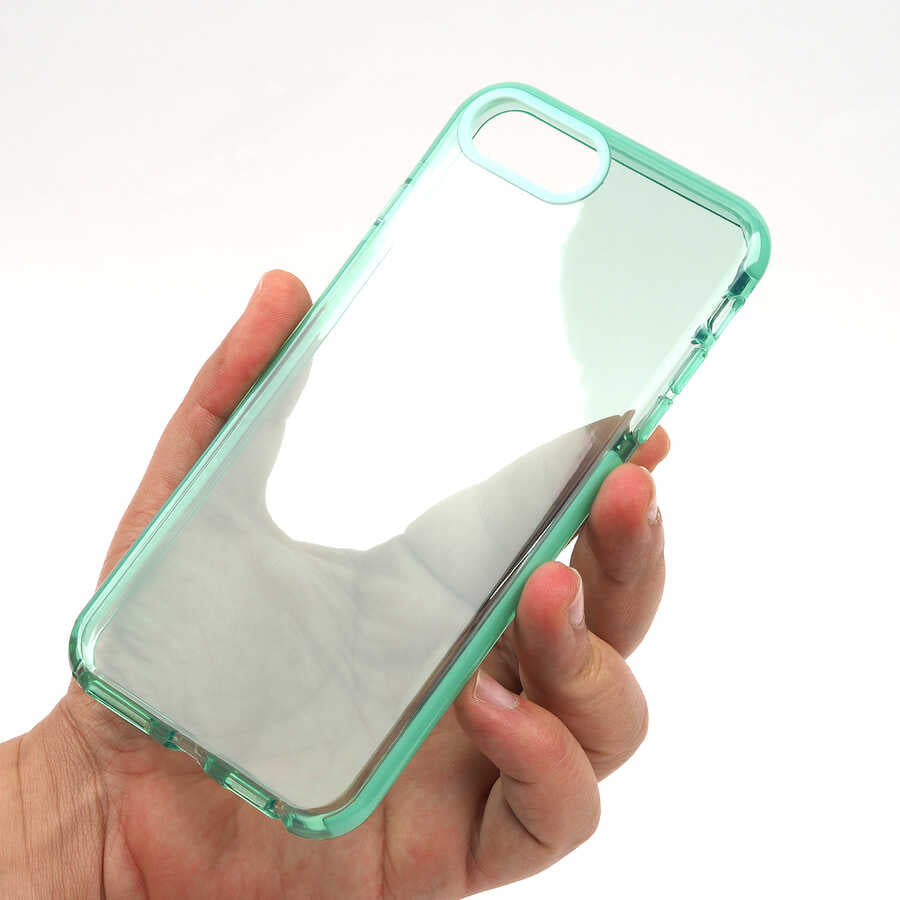Apple iPhone 7 Plus Kılıf Zore Punto Kapak Beyaz