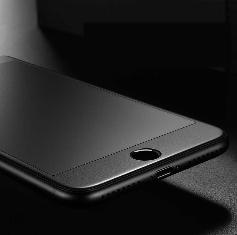 Apple iPhone 7 Plus Zore Anti-Dust Mat Privacy Temperli Ekran Koruyucu Beyaz