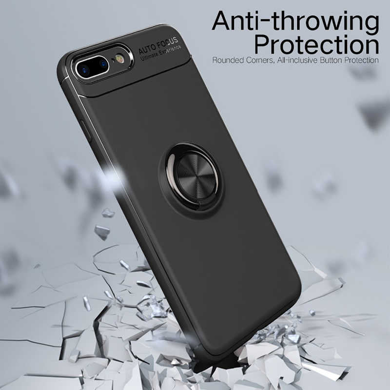 Apple iPhone 7 Plus Kılıf Zore Ravel Silikon Kapak Kırmızı