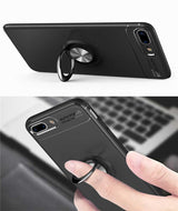 Apple iPhone 7 Plus Kılıf Zore Ravel Silikon Kapak Kırmızı