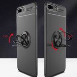 Apple iPhone 7 Plus Kılıf Zore Ravel Silikon Kapak Kırmızı