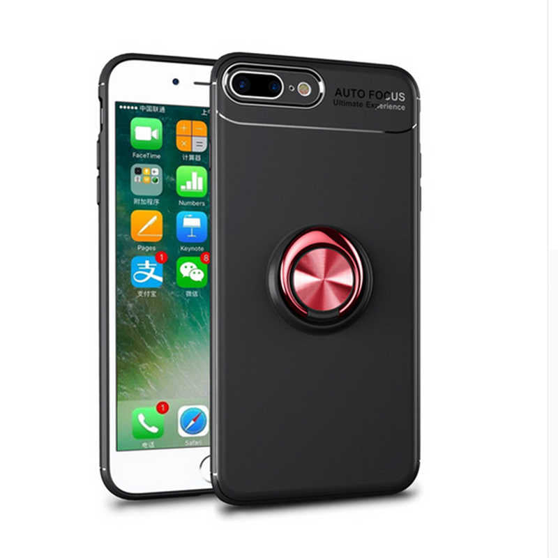 Apple iPhone 7 Plus Kılıf Zore Ravel Silikon Kapak Kırmızı