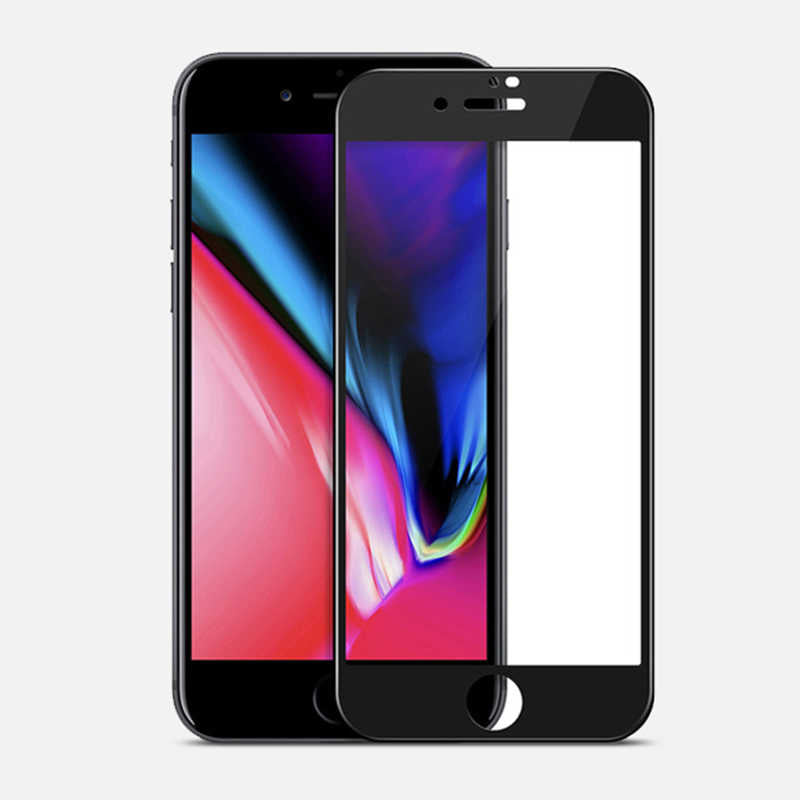 Apple iPhone 7 Zore 3D Latte Cam Ekran Koruyucu Beyaz