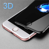 Apple iPhone 7 Zore 3D Latte Cam Ekran Koruyucu Beyaz