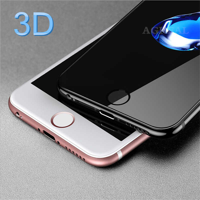Apple iPhone 7 Zore 3D Latte Cam Ekran Koruyucu Beyaz