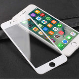 Apple iPhone 7 Zore 3D Latte Cam Ekran Koruyucu Beyaz