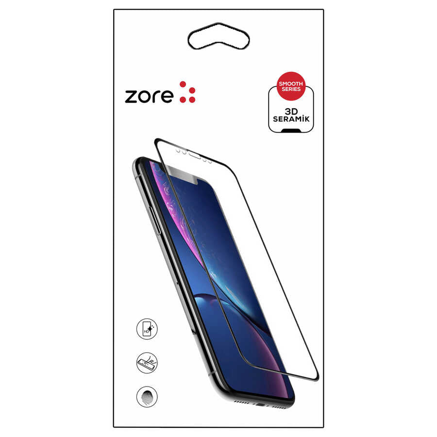 Apple iPhone 7 Zore 3D Seramik Ekran Koruyucu Siyah