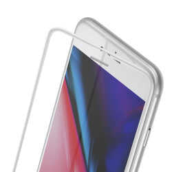 Apple iPhone 7 Zore Anti-Dust Glass Temperli Ekran Koruyucu Beyaz