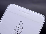Apple iPhone 8 Zore Kenarları Kırılmaya Dayanıklı Cam Ekran Koruyucu Beyaz
