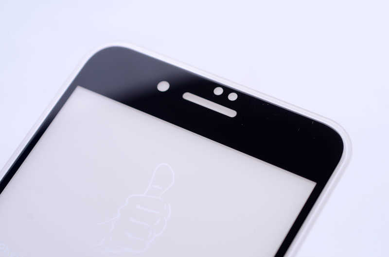 Apple iPhone 8 Zore Kenarları Kırılmaya Dayanıklı Cam Ekran Koruyucu Beyaz