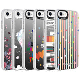 Apple iPhone 8 Kılıf Desenli Zore Silver Sert Kapak Balon