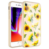Apple iPhone 8 Kılıf Kamera Korumalı Desenli Sert Silikon Zore Epoksi Kapak NO6