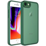 Apple iPhone 8 Kılıf Kamera Korumalı Transparan Zore Post Kapak Kırmızı