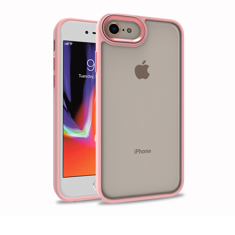 Apple iPhone 8 Kılıf Zore Flora Kapak Mavi