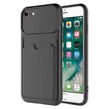 Apple iPhone 8 Kılıf Zore Kartix Kapak Siyah