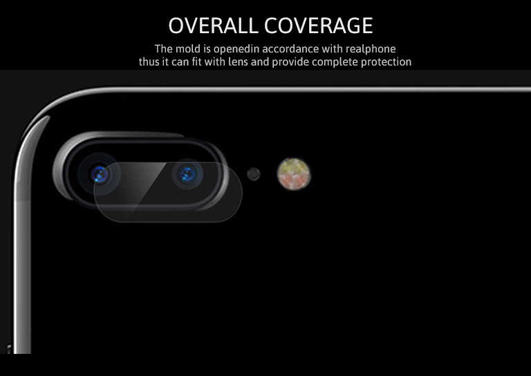 Apple iPhone 8 Plus Zore Kamera Lens Koruyucu Cam Filmi Renksiz