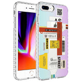 Apple iPhone 8 Plus Kılıf Airbag Kenarlı Renkli Desenli Silikon Zore Elegans Kapak NO2
