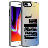Apple iPhone 8 Plus Kılıf Desenli Zore Dragon Sert Kapak Astronot