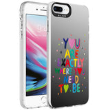 Apple iPhone 8 Plus Kılıf Desenli Zore Silver Sert Kapak Balon