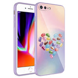 Apple iPhone 8 Plus Kılıf Kamera Korumalı Desenli Sert Silikon Zore Epoksi Kapak NO1