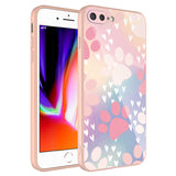 Apple iPhone 8 Plus Kılıf Kamera Korumalı Desenli Sert Silikon Zore Epoksi Kapak NO4